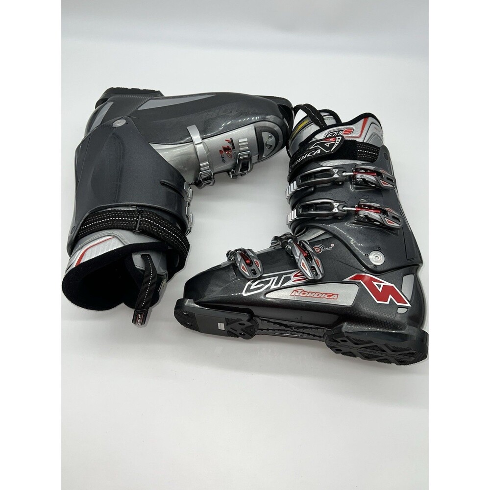 Nordica GTS 4 Ski Boots Men's Mondo 28.5 -325 mm US SIZE 10.5 Dark Gray/Red